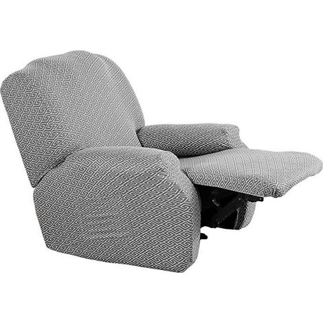 Housse De Fauteuil Relax Extensible,WOVTE Imprimé Housse Fauteuil Relax 4 Pièces Fauteuil Relax Housse Extensible - 17 (1/4)