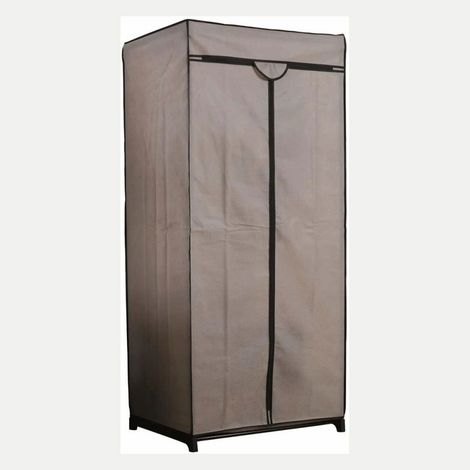 ARMADIO GRIGIO CHIC IN TESSUTO 75X50X160H