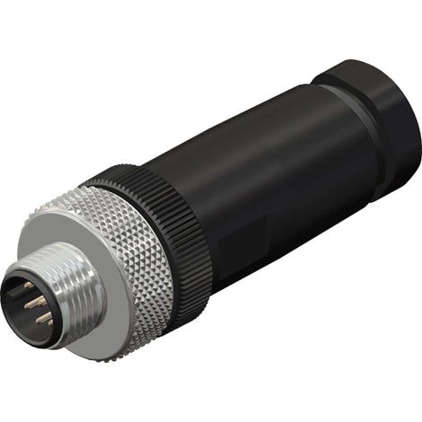 Connecteur cylindrique 8 contacts, Montage sur câble ( Prix pour 1 )