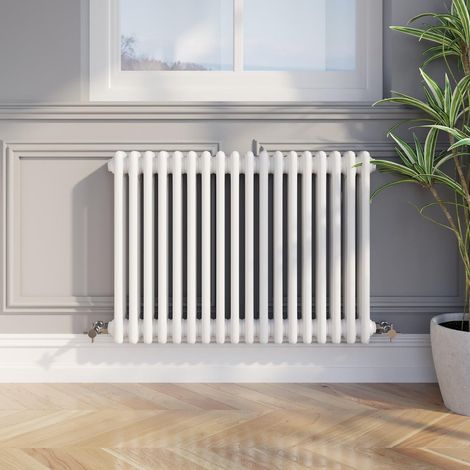 600 x 830mm Triple Bar Horizontal Traditional Colosseum White Column Radiator (1/5)