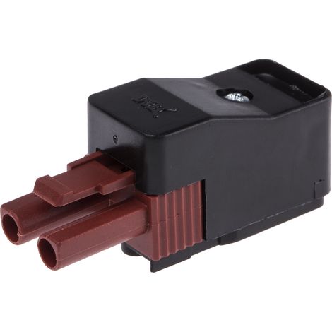 Bornier de raccordement RS PRO, 2 pôles , A visser, 16A ( Prix pour Paquet de 5 ) (1/2)