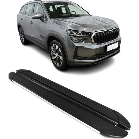 OMAC Trittbretter für Skoda Kodiaq 2024-2026 Aluminium Schwarz-Silber (1/5)