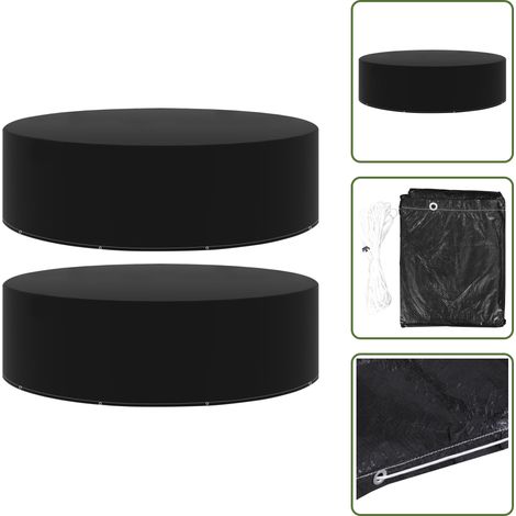 Copertura per tavoli - vidaXL Coperture Arredi Giardino 2 pz 10 Occhielli 325x90 cm - Protezione da pioggia