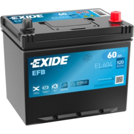 Batería de Coche Tudor 60Ah EFB EL604 START/STOP