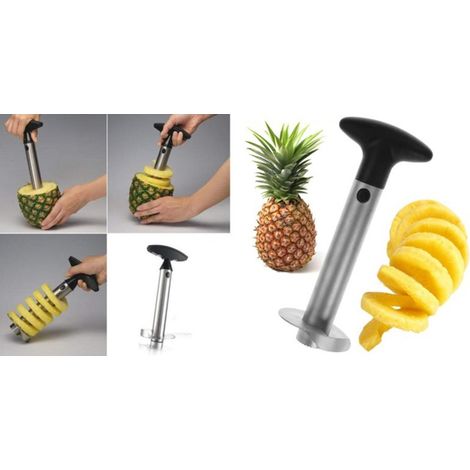 Trade Shop - Rebanadora De Piña Acero Descorazonador De Piña Turzo Cuchilla Peladora - (1/2)