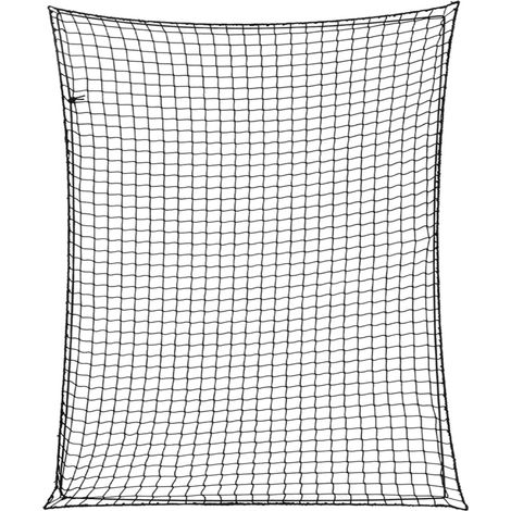 Rete di protezione per rimorchio ancoraggio del carico sul tetto con corda elastica 3 x 25 m PP nero 020042195