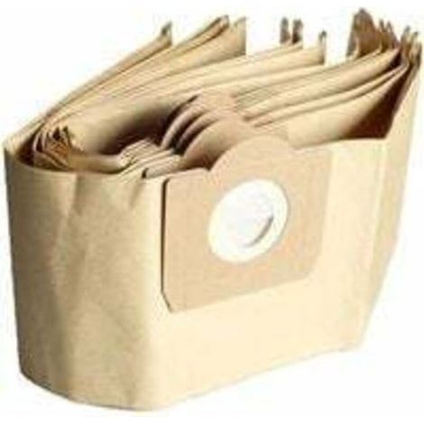 Sac Aspirateur Karcher WD3, Lot de 5 Sacs droits Aspirateur pour Karcher WD3, WD 3 Premium, WD3200, WD3500P, A2204, A2204, A2534, SE4001 (1/5)