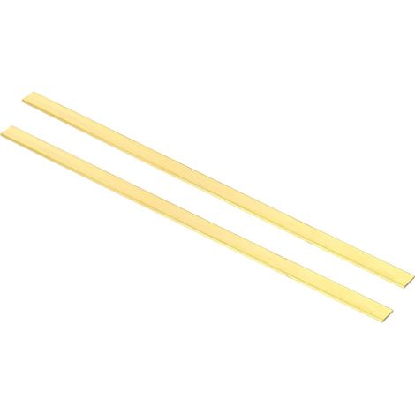 2 Pcs 1/12 x 1/2 x 1/2 H59 Flat Bar Brass Rolling Bar (1/5)