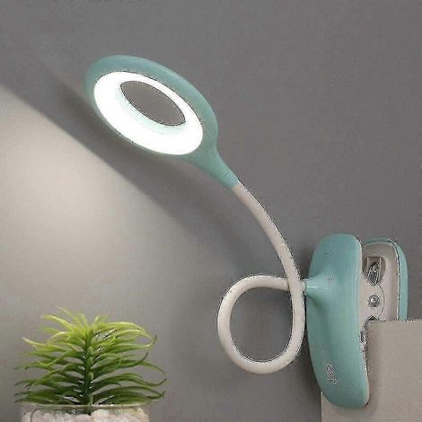Lámpara de escritorio con pinza, lámpara de lectura LED regulable con protección ocular para estudiar y trabajar. (1/5)