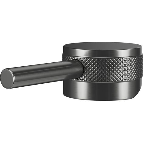 Colore Gunmetal Grey Industrial Style High Rise Basin Mixer and Freestanding Mixer Half Knurled Tap Head (1/5)