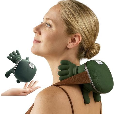4D Neck Massager, Neck Heating, USB Shoulder Massager, 3 Massage Settings and 2 Heat Settings, for Home, Office, Travel, Relaxing Muscles, Relieving Tire Pain