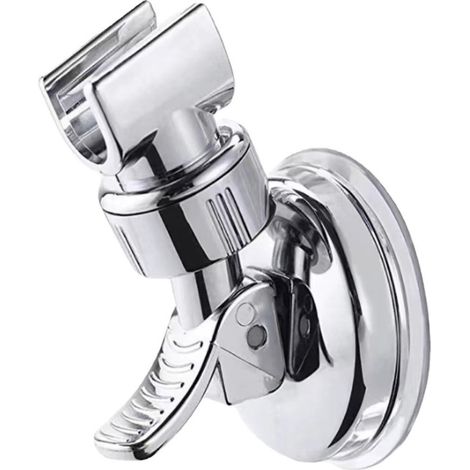 BEBUSINGOTO Soporte de cabezal de ducha ajustable y extraíble, montaje en pared, con ventosa, reutilizable, sin taladro, resistente al agua. (1/5)