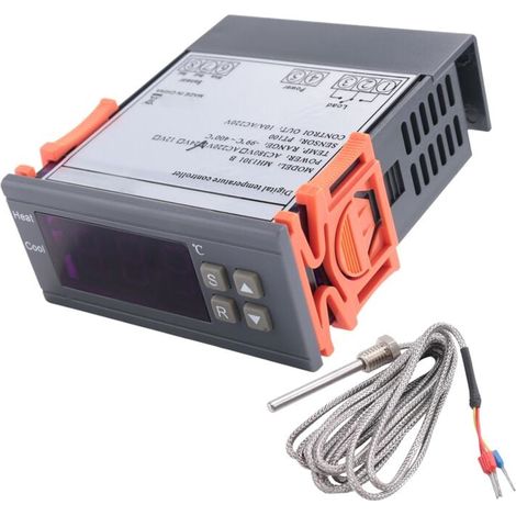 Contrôleur de Température Numérique Sonde PT100 Thermocouple Capteur Thermostat Intégré 220V -99 à 400°C (1/4)