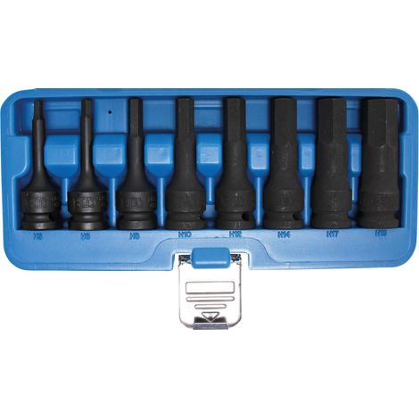 Jeu de douilles à embouts à choc 12,5 mm (1/2") six pans intérieurs 5 - 19 mm 8 pièces BGS (1/6)