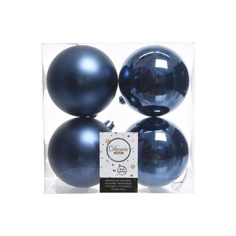 BOLA LISA AZUL NOCHE 10CM. 4U.