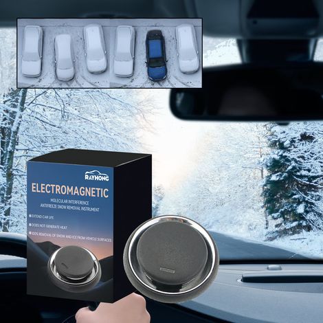 Dispositif de déneigement pour voitures, dégivrage portable, fonte de neige, dégivrage et désembuage -- 1 pièce (1/5)