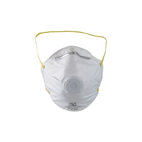 Packung mit 12 Schutzmasken, Staub-, feste und flüssige, ungiftige Aerosole, mit Atemventil