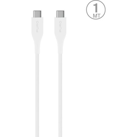 USB-C-Stromversorgungskabel, 2 m – Weiß