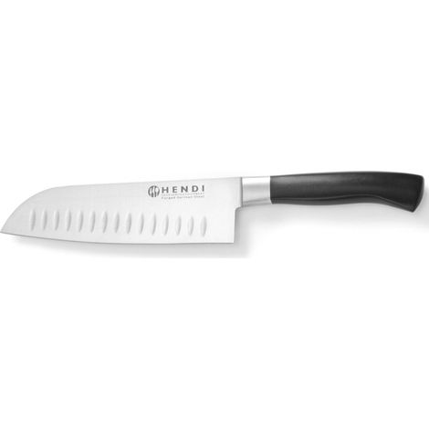 Coltello Santoku professionale con affilatura a sfere Profi Line 180 mm - Hendi 844274