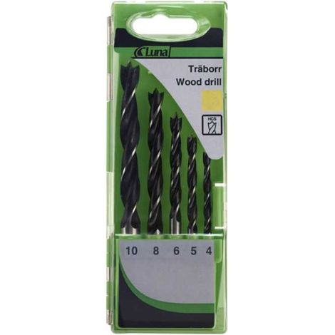 Broca luna 232170100 acero carbono 5 piezas 4-10 mm