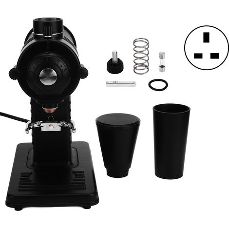 Moulin à café électrique 200W 2500tr/min, broyeur à grains en acier inoxydable, usage domestique cuisine, prise UK 220V noir (1/5)