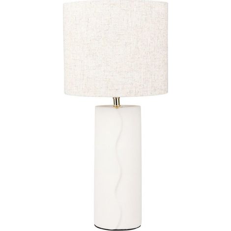 Lampe céramique blanche