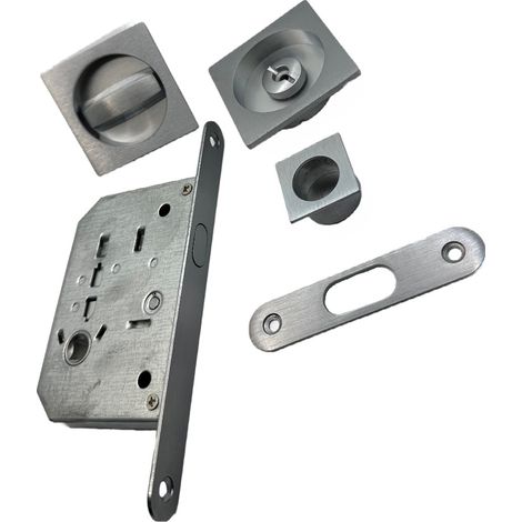 KIT QUADRO PORTA SCORR NICCHIA 50 MM CROM SAT- 1,0 pz