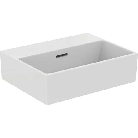 Ideal Standard Extra - Lavamanos 45x35 cm, con rebosadero, sin orificio para grifo, blanco T391601 (1/4)