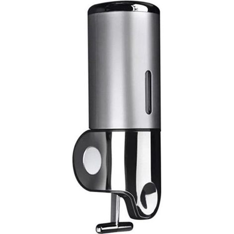 Wandseifenspender, Edelstahl, 400 ml, silberfarben, für Bad und Küche (1/5)