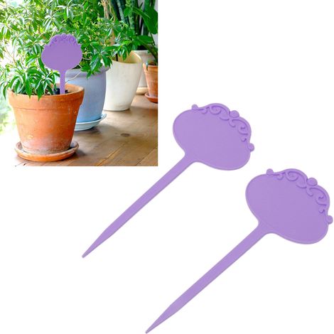 50 wasserfeste Etiketten für Gartenarbeit, Töpfe und Blumen zu verkaufen, große Etiketten, 16 cm lang, lila. (1/5)