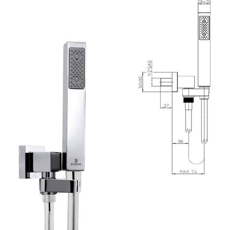 Bossini C55005C.030 Cube Manopola doccia - cromo, L. 150 cm cromo C55005C00030004