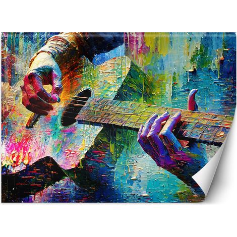 Fototapete Gitarre Musik Bunt 250x175 cm (1/5)