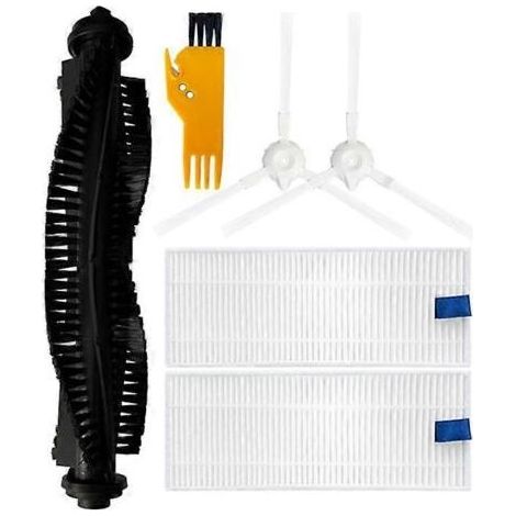 Brosse latérale principale, filtre HEPA et chiffon de nettoyage pour aspirateur robot Dynaking R7 - Pièces détachées A (1/5)