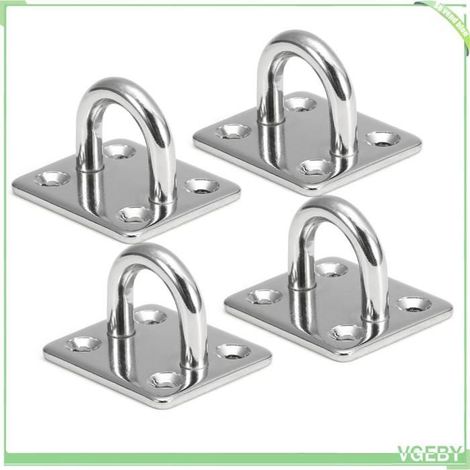 Plaques à œillets - FAFEICY - M5 - Acier inoxydable 304 - Intérieur/extérieur - Lot de 4 - 50 kg (1/5)