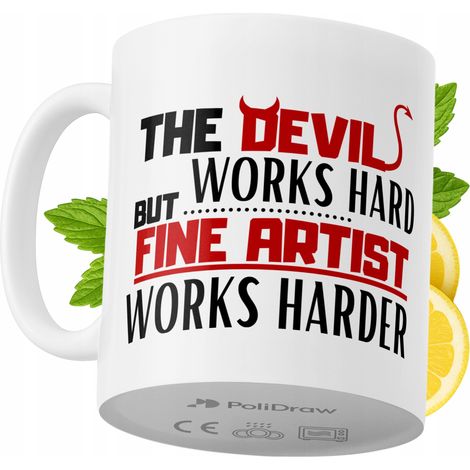 Lustiger Kaffee- oder Teebecher mit witzigem Textdesign für Künstler – ideal für Geburtstage, Namenstage, Feiertage und besondere Anlässe. Hochwertiger Becher für Zuhause, Büro und Arbeit. Farbe: Weiß (1/5)