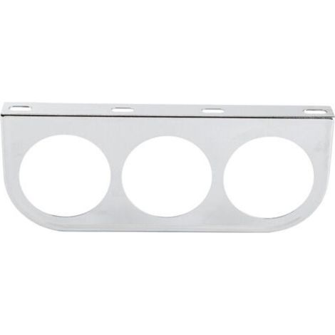 Support de montage de jauge de coque de tableau de bord Triple de 52mm/2in 3 trous support de fer de compteur de tableau de bord de voitureargent (1/5)