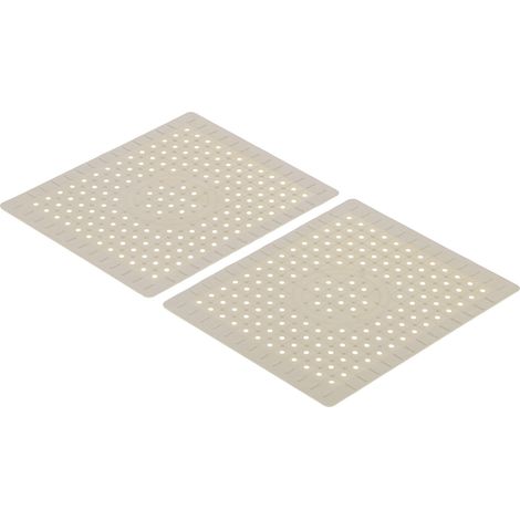 Lot de 2 tapis d'évier de cuisine, tapis de drainage, film protecteur, 25 x 30 cm - Caoutchouc antidérapant, durable (1/5)