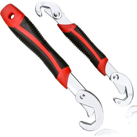 Clé Universelle, 2 Pièces Kit de Clés Réglables, Clés à Molette Multifonction Serre Ecrou 6-32 MM (1/5)