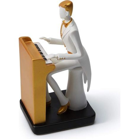 Musikerfigur, Skulptur, Musikstatue, Dekoration, Harz, Klavier (1/5)