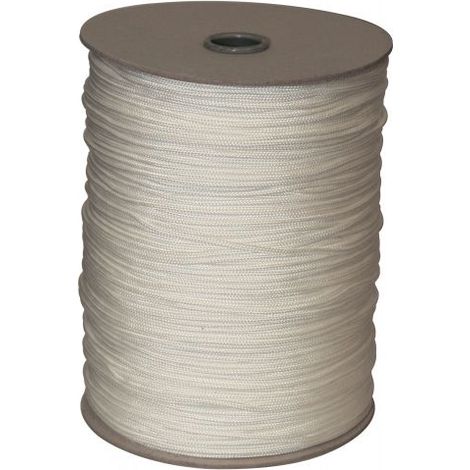 Cordoncino In Polipropilene Bianco Per Scorri Tenda 3mm. Rotolo .250 Mt (1/5)