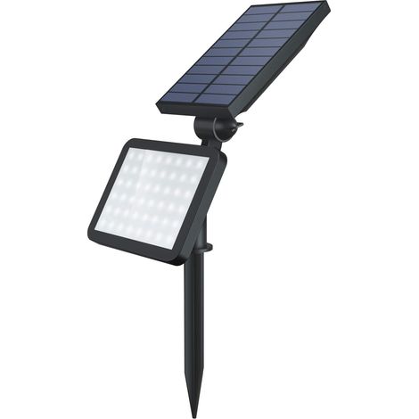 MINKUROW Lampada Solare Da Esterno 48 Led Lampada Da Prato Impermeabile Ip65 Faretto Led Lampada Da Parete E Lampada Da Terra Installazione 2 In 1 Illuminazione Paesaggistica Regolabile A 180 ° Per Gi (1/5)