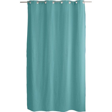 Rideau “Cambria” – 140 x 240 cm – Coton recyclé - 140x240cm - Bleu glacier
