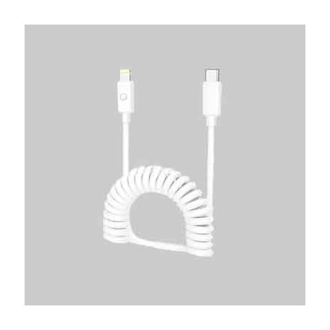 CAVO DI RICARICA A MOLLA USB-C/LIGHTNING LOSTECH 120 cm