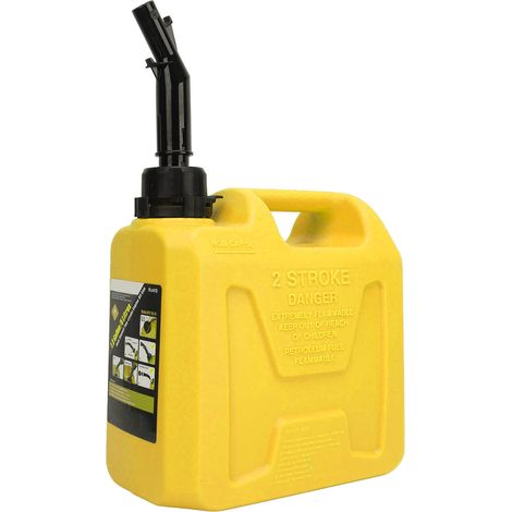 Réservoir de fioul 5L grande capacité, portable, à fermeture automatique, pour camping-car, voiture, SUV, jaune
