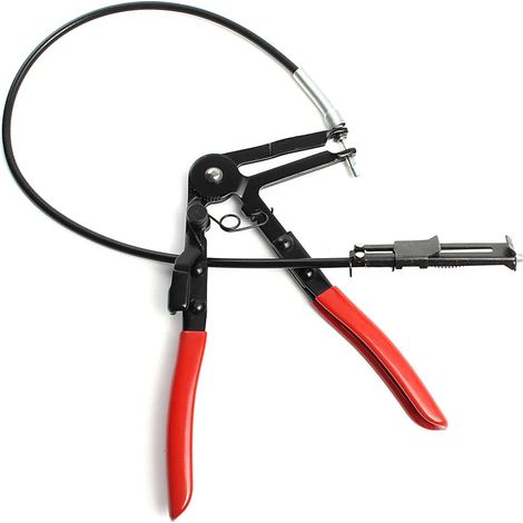 Pince à colliers de serrage XPOtool avec câble Bowden de 60 cm, pince pour colliers de serrage de 18 à 54 mm et colliers à ressort pour le remplacement de tuyaux (1/5)