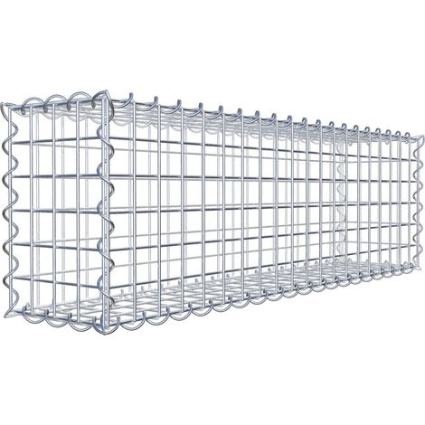 Gabiondeco - Gabion 100 cm x 30 cm x 20 cm (L x H x P). mailles 5 x 5 cm. Spirale - Made in Germany (1/8)
