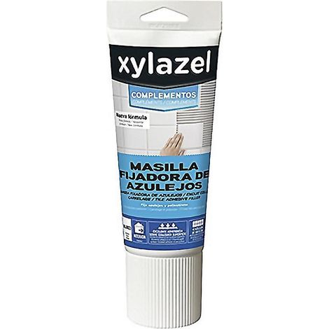 XYLAZEL masilla fijar azulejos 250gr. tubo , Xylazel Masilla fijar azulejos. Para fijar firmemente azulejos y revestimientos cerámicos, de manera fácil y rápida. También para repon