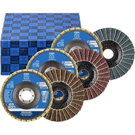 PFERD TOOLS 44698005 SET PVL 125 A Disque segmenté Diamètre 125 mm Ø de perçage 22.23 mm aluminium, Alliage à base de c (1/3)