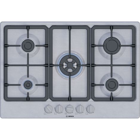 Bosch Serie 4 PGQ7B5K90 Piano cottura a gas 75 cm 5 fuochi Acciaio Inox (1/5)