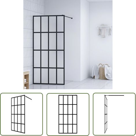Paroi de douche - Style Contemporain - Panneau de douche Verre trempé dépoli 90x195 cm Chic-842040 (1/5)
